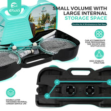 Load image into Gallery viewer, EasyGo Badminton Set, Badminton Sets for Backyards, with Net, 4 Racket, 4 Birdies, Portable Storage Box
