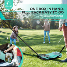 Load image into Gallery viewer, EasyGo Badminton Set, Badminton Sets for Backyards, with Net, 4 Racket, 4 Birdies, Portable Storage Box