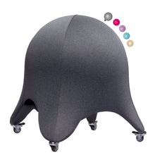Load image into Gallery viewer, ENOVI Infinite Starfish Ball Chair, Yoga Ball Chair with Caster Wheels, Exercise Ball Chair Ergonomic Design for Home Office Desk, Balance Ball Chair, Standard Size (24 to 26 inches), Deepspace Grey