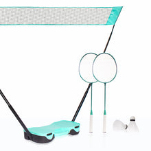 画像をギャラリービューアに読み込む, EasyGo Badminton Set, Badminton Sets for Backyards, with Net, 4 Racket, 4 Birdies, Portable Storage Box
