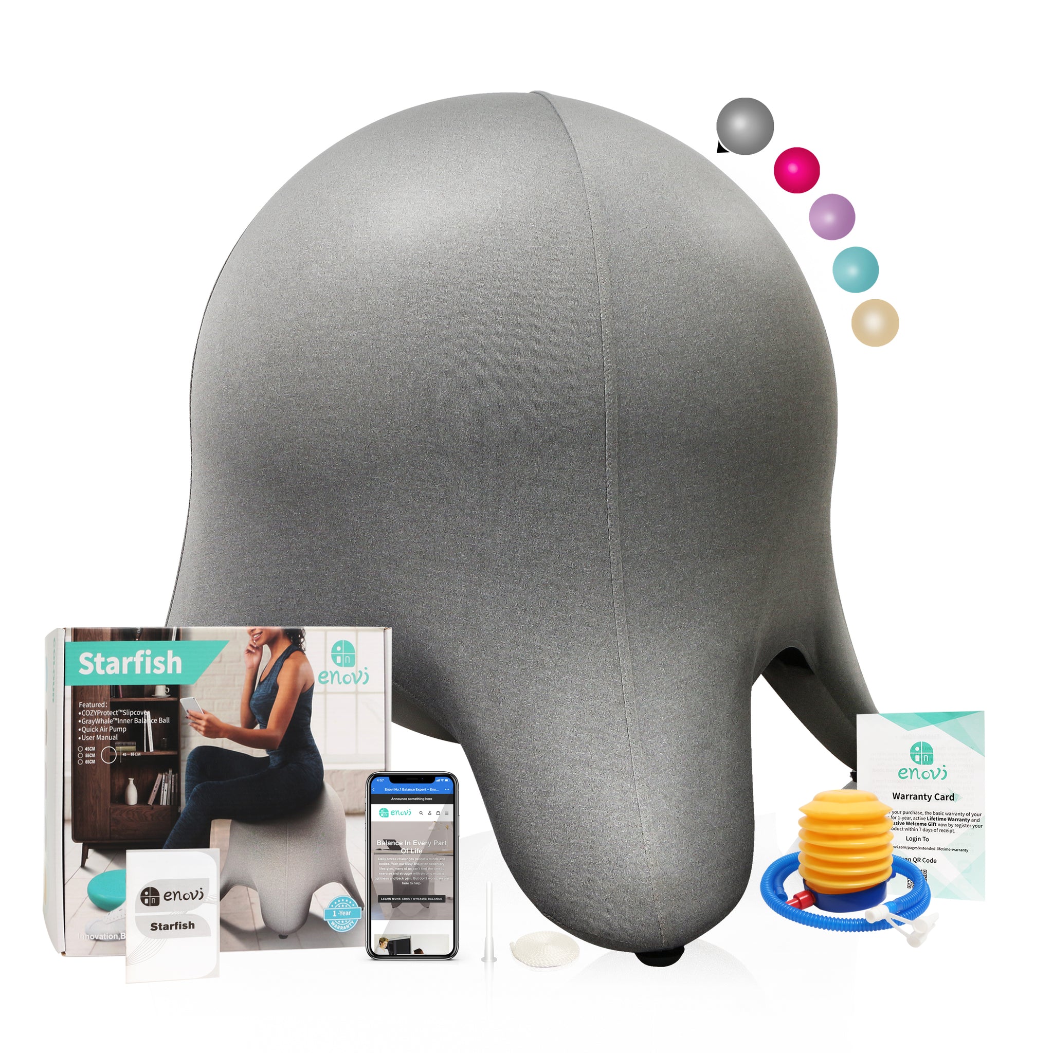 Enovi ヒトデボールチェア ヨガボールチェア フィットネス トレーニング Amazon.co.jp: ENOVI ヒトデボールチェア ヨガボールチェア